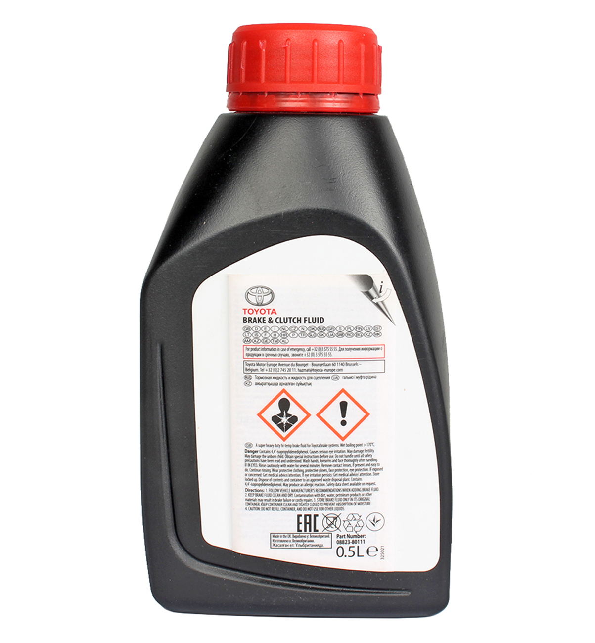 Жидкость тормозная TOYOTA 08823-80111 DOT-4 0.5л фотография №2