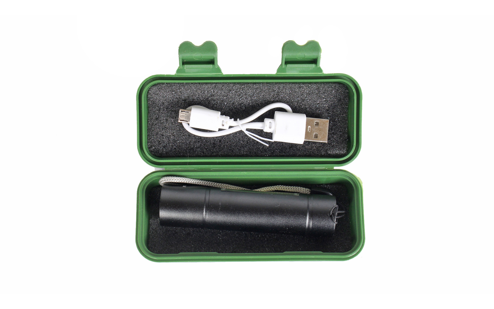 Фонарь ручной мини аккумуляторный с зарядкой от USB 510 с боковым светом YYC-510 фотография №3