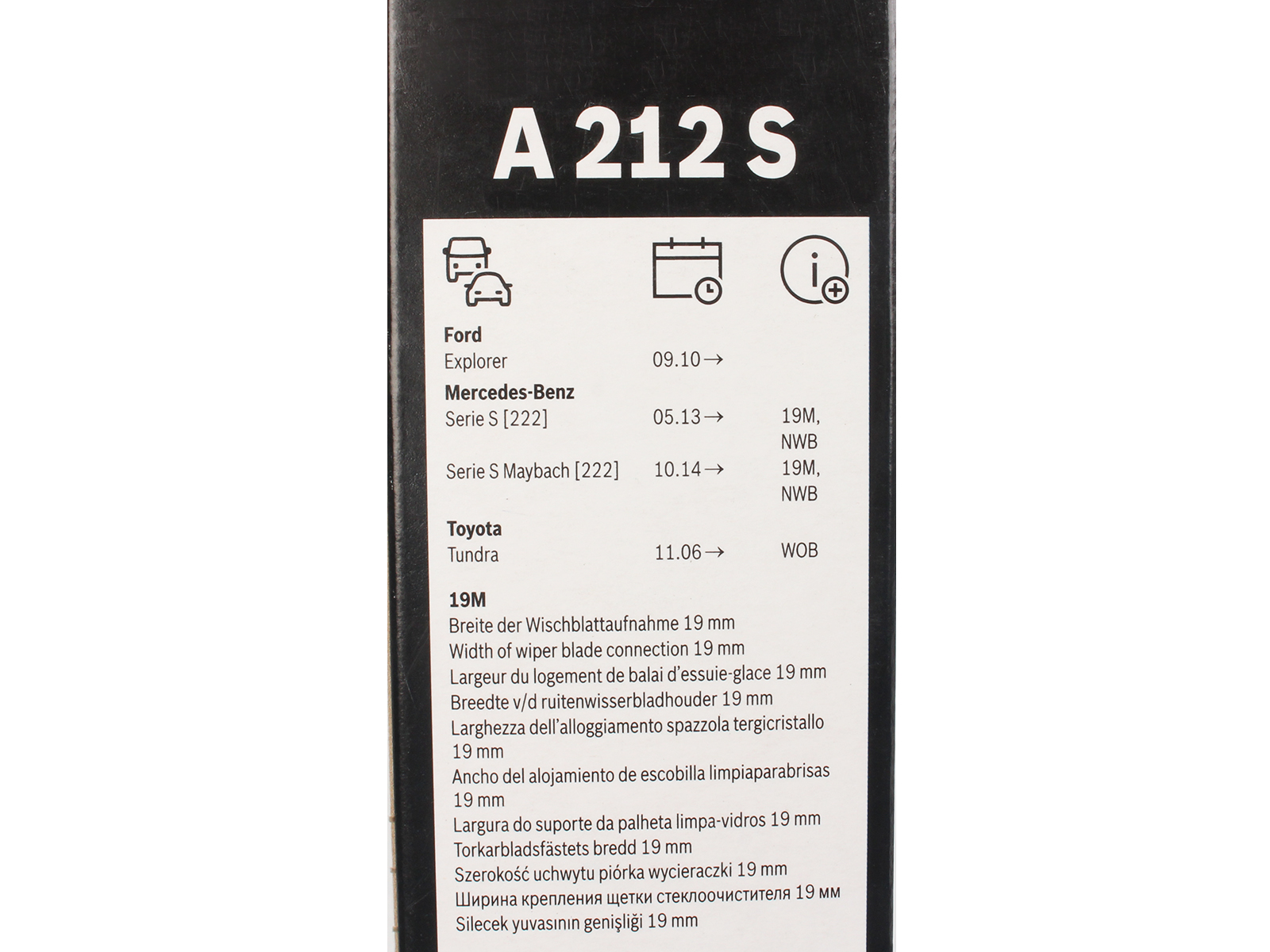 Щетка стеклоочистителя BOSCH комплект 3397014212 A212S фотография №5