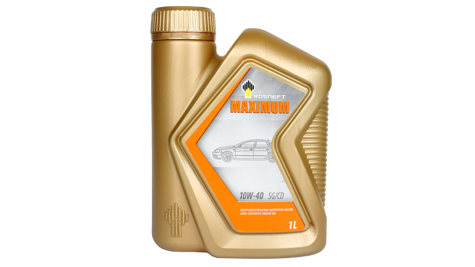 Масло моторное РОСНЕФТЬ MAXIMUM полусинтетическое 10W40 1л фотография №1