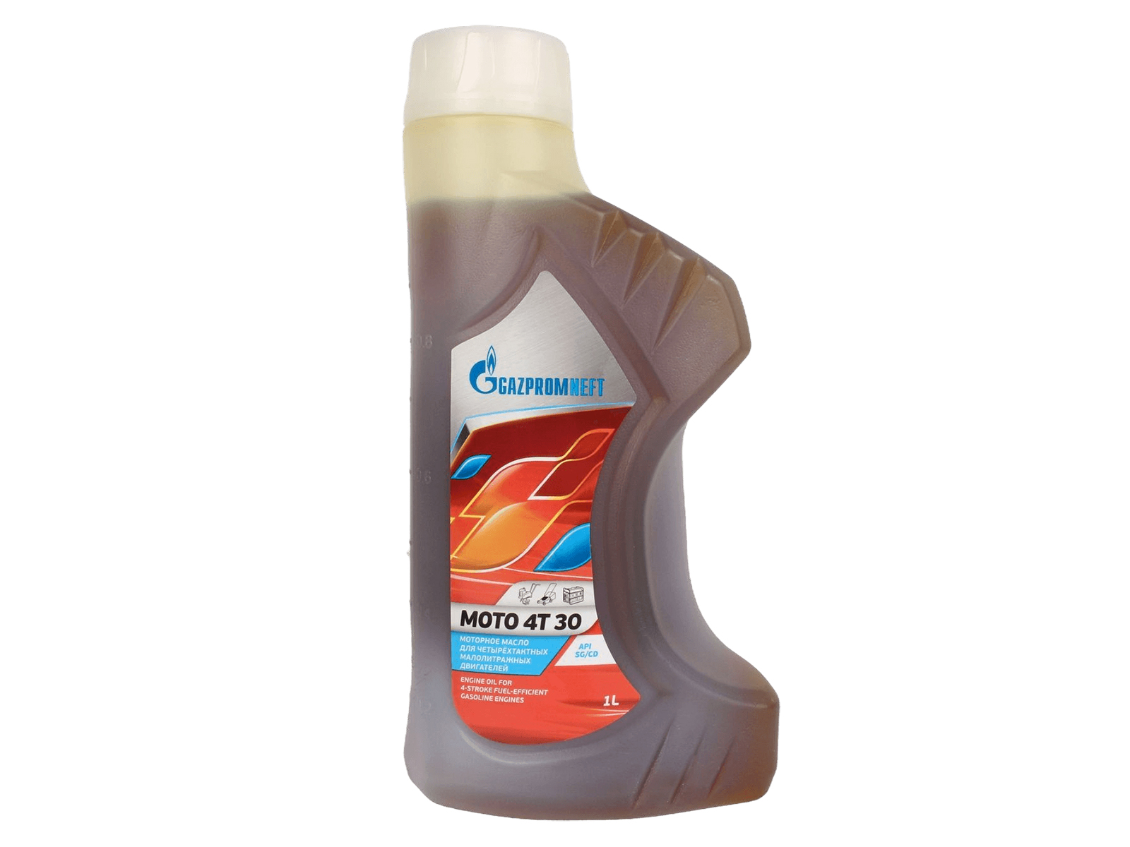Масло моторное GAZPROMNEFT МОТО 4Т SAE30 1л SG/CD фотография №1