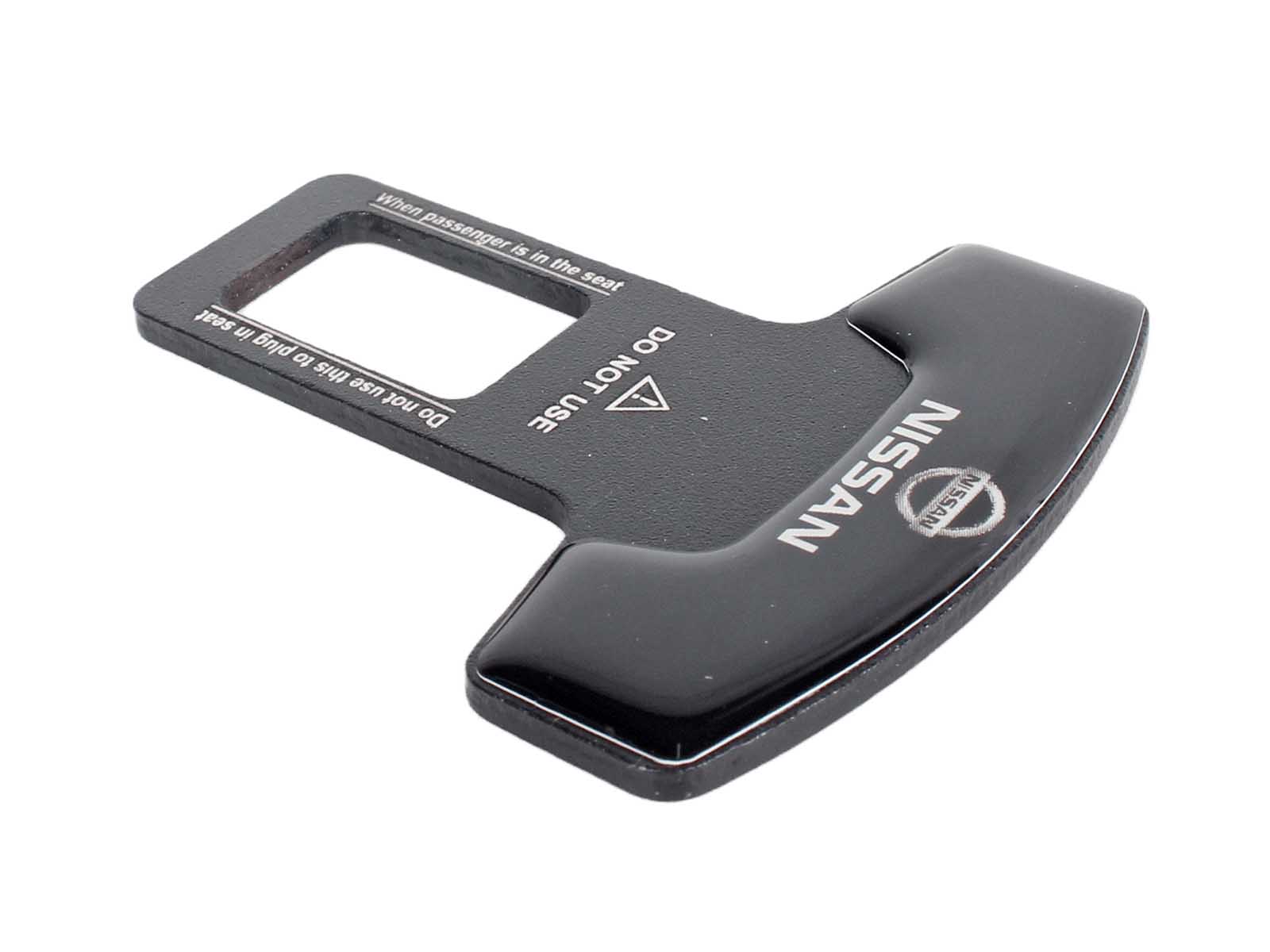 Заглушка ремня безопасности металлическая NISSAN 1 штука фотография №4