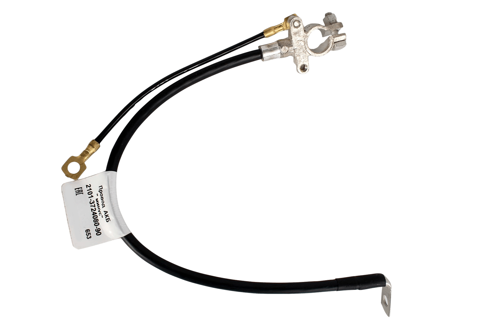 Провод АКБ - ВАЗ-2101-07 CARGEN литая клемма L-410мм 2101-3724080-90 фотография №1