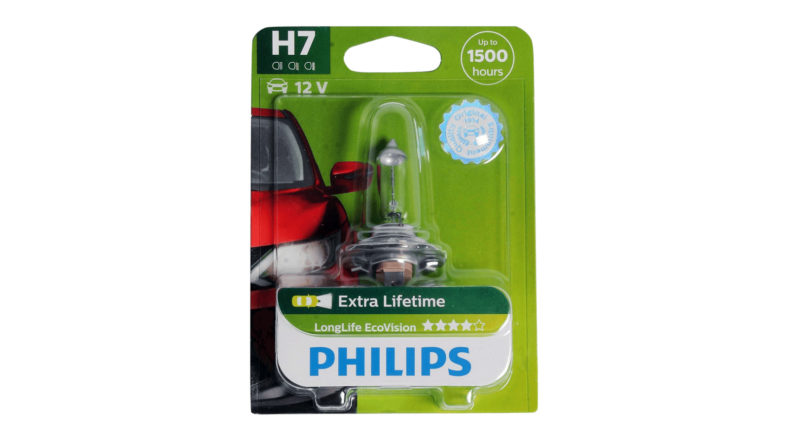 Лампа 12Vx55W H7 PHILIPS LONG LIFE ECO блистер 1шт фотография №1