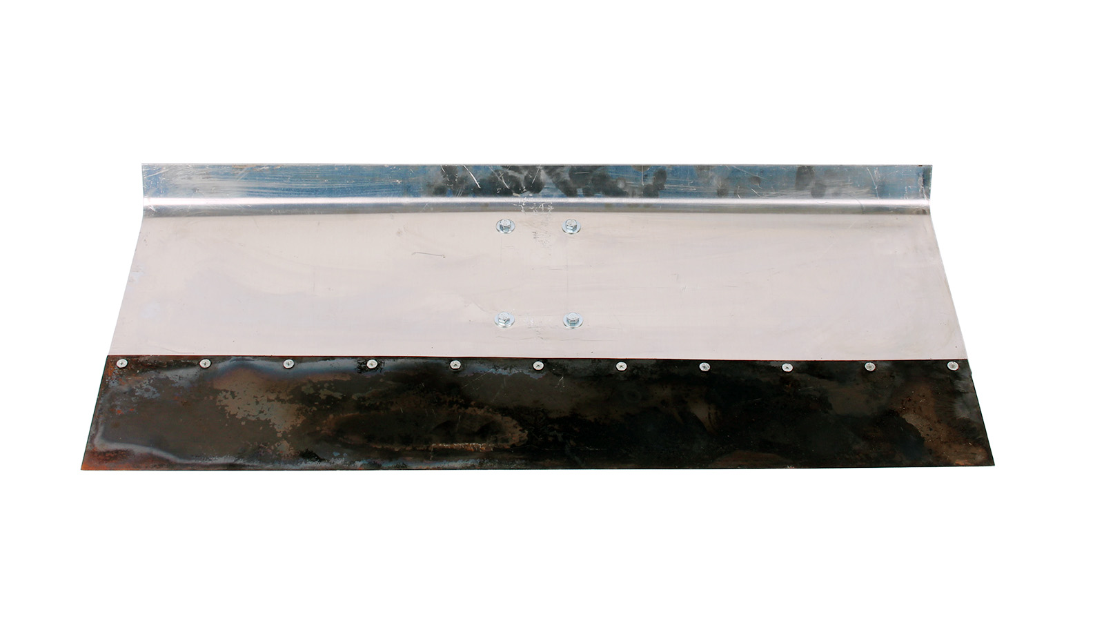 Лопата-движок алюминиевая однобортная 750 х 350 х 2 мм 12 см усиленная без черенка 150006 снеговая фотография №1
