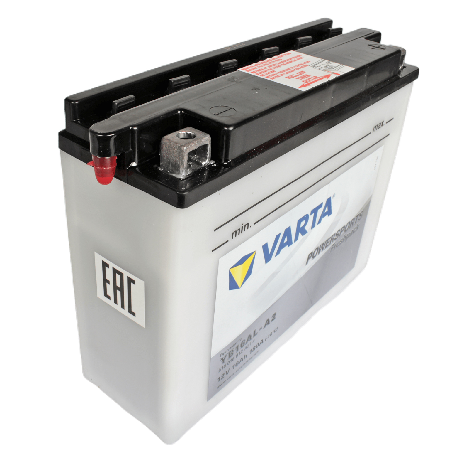 Аккумуляторная батарея VARTA белая 6СТ16 516 016 012 фотография №2