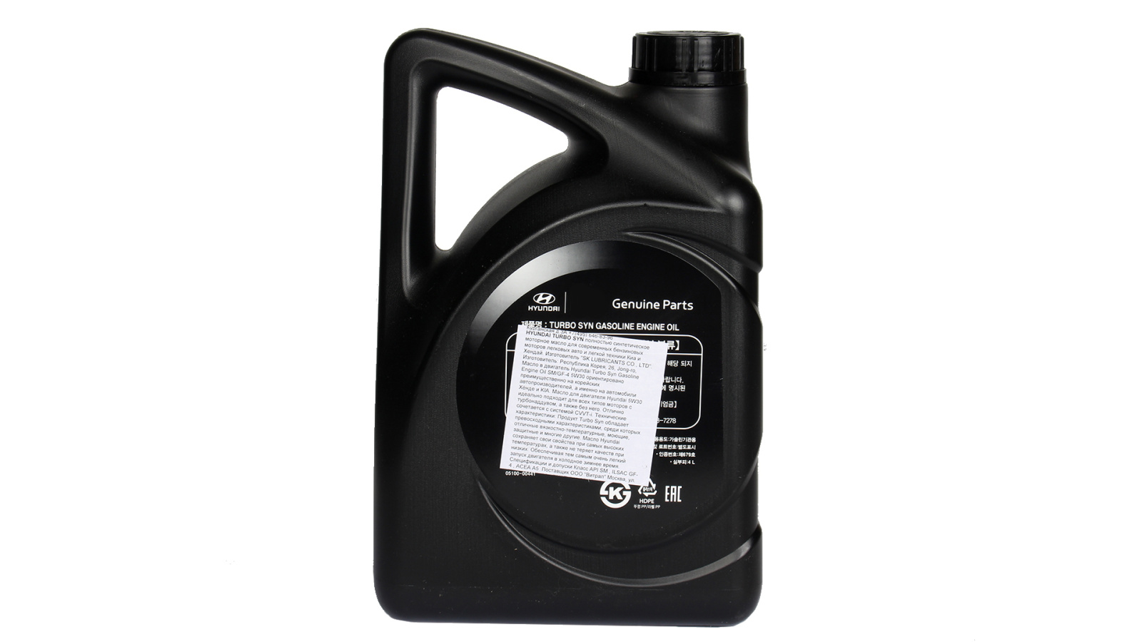 Масло моторное Hyundai 5W30 Turbo Syn Gasoline фотография №2