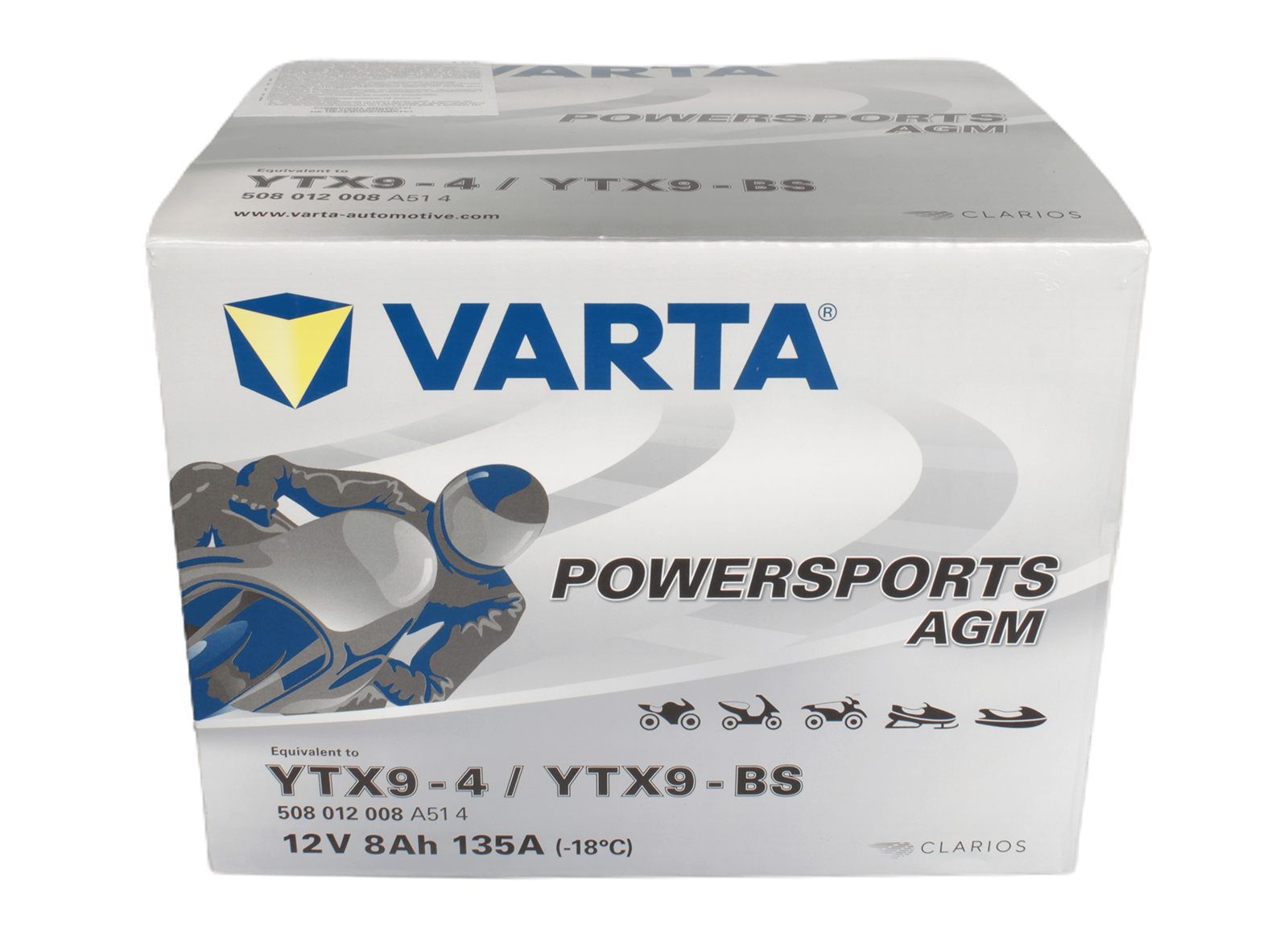 Аккумуляторная батарея VARTA гелевая YTX9-BS 6СТ8 508 012 008 фотография №3