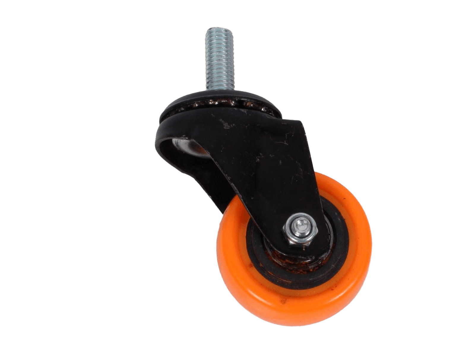 Колесо оранжевая резина 50мм с болтом фотография №1