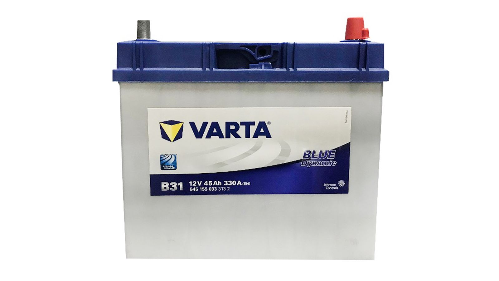 Аккумуляторная батарея VARTA BLUE 6СТ45 B31  545 155 033 тонкие клеммы фотография №1