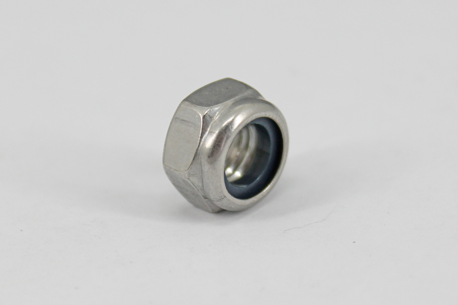 Гайка М8х1.25 самоконтрящ.нерж А2 DIN985 фотография №1