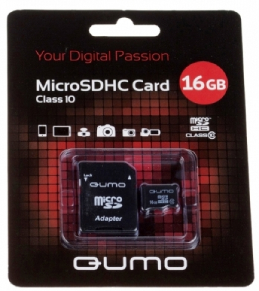 Карта памяти Micro-SD Card QUMO 16Gb фотография №1