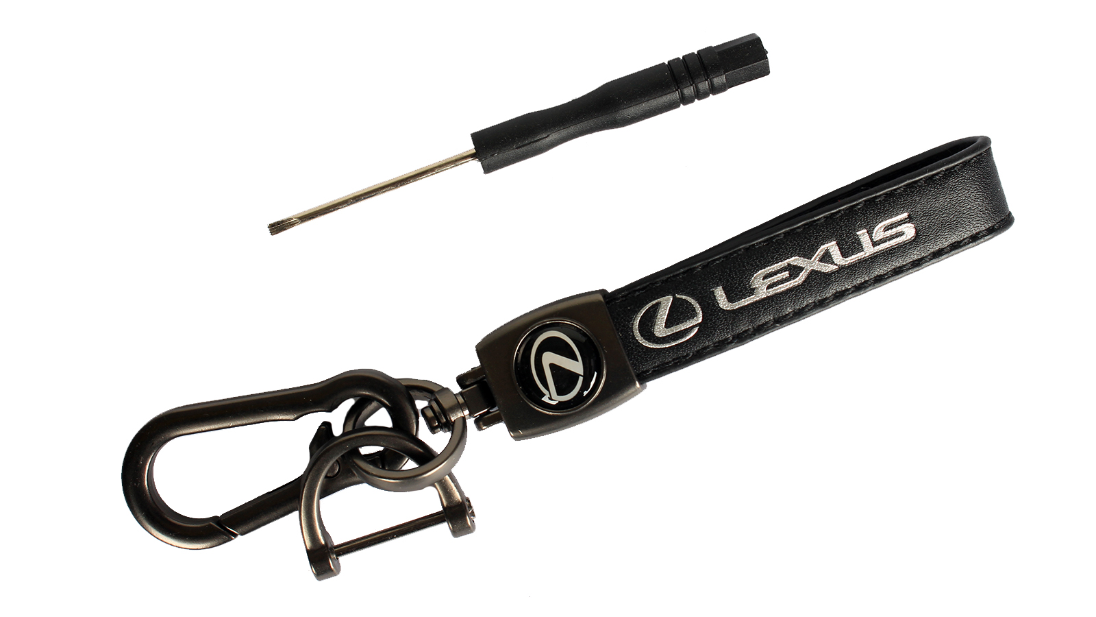 Брелок для авто кожаный с логотипом LEXUS фотография №2