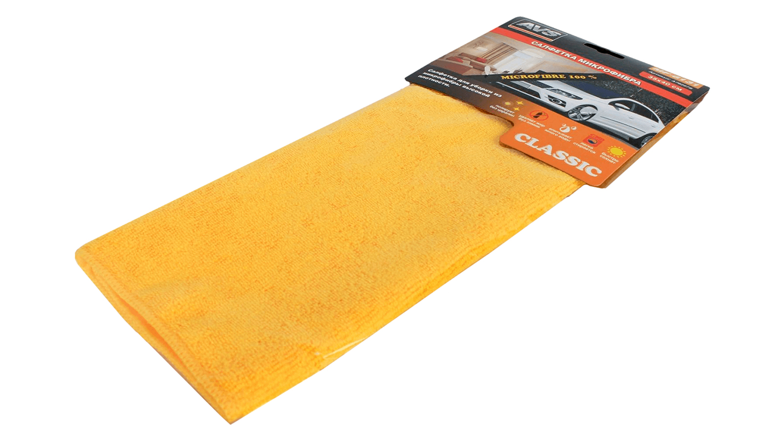 Салфетка из микрофибры для уборки 35х40см AVS A78297S фотография №3