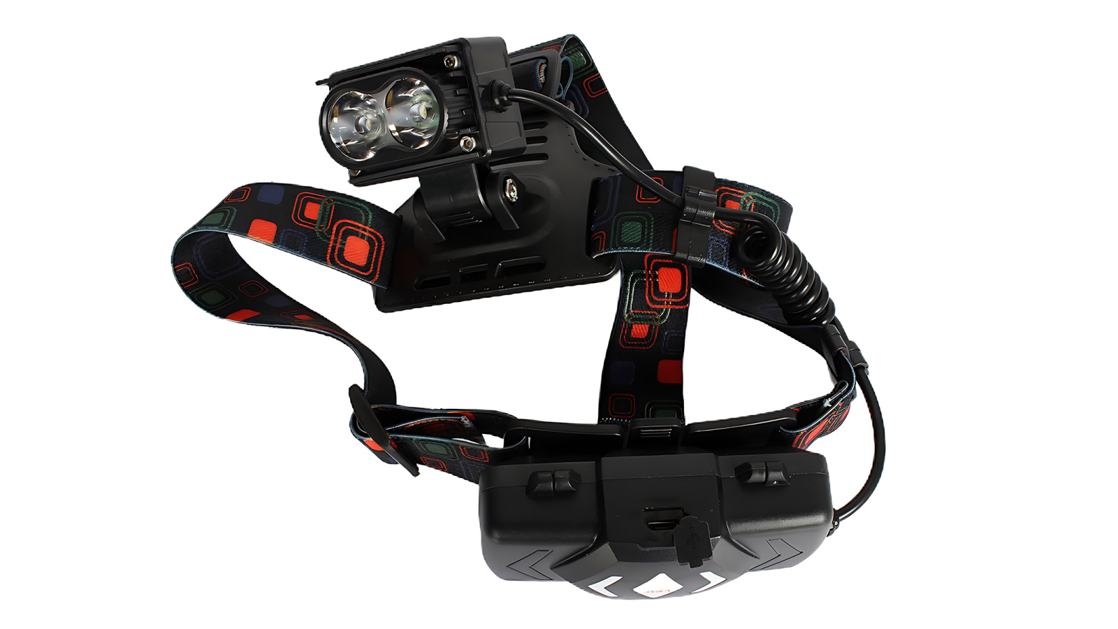 Фонарь светодиодный K29 налобный 2 диода АКБ от USB фотография №5