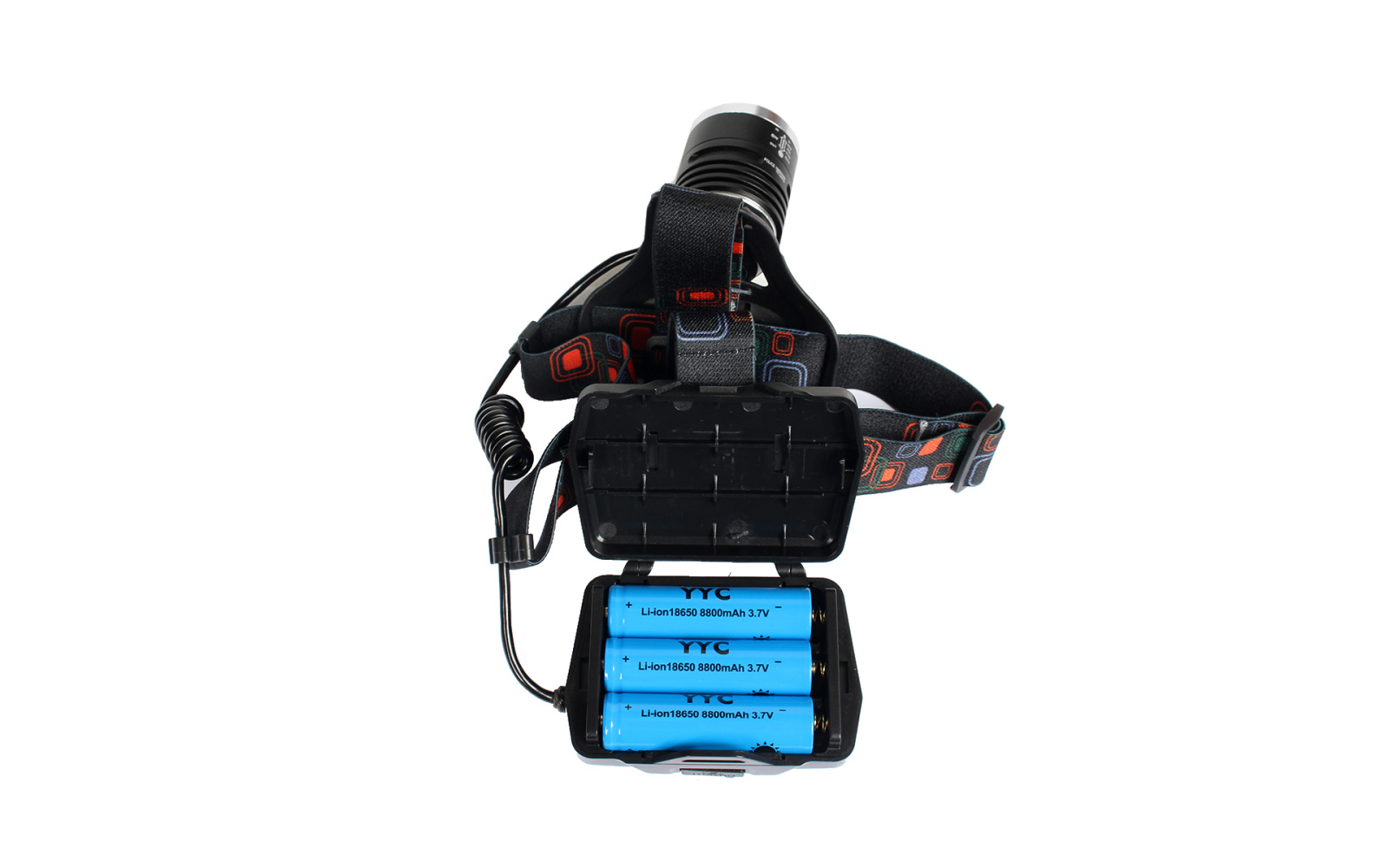 Фонарь налобный светодиодный АКБ USB 850 фотография №4