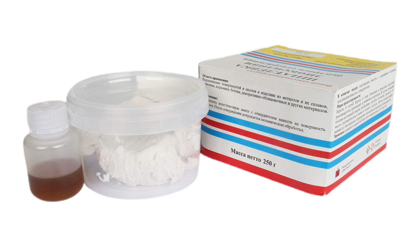 Шпатлевка эпоксидная ЭДП быстрого отверждения 250г фотография №2