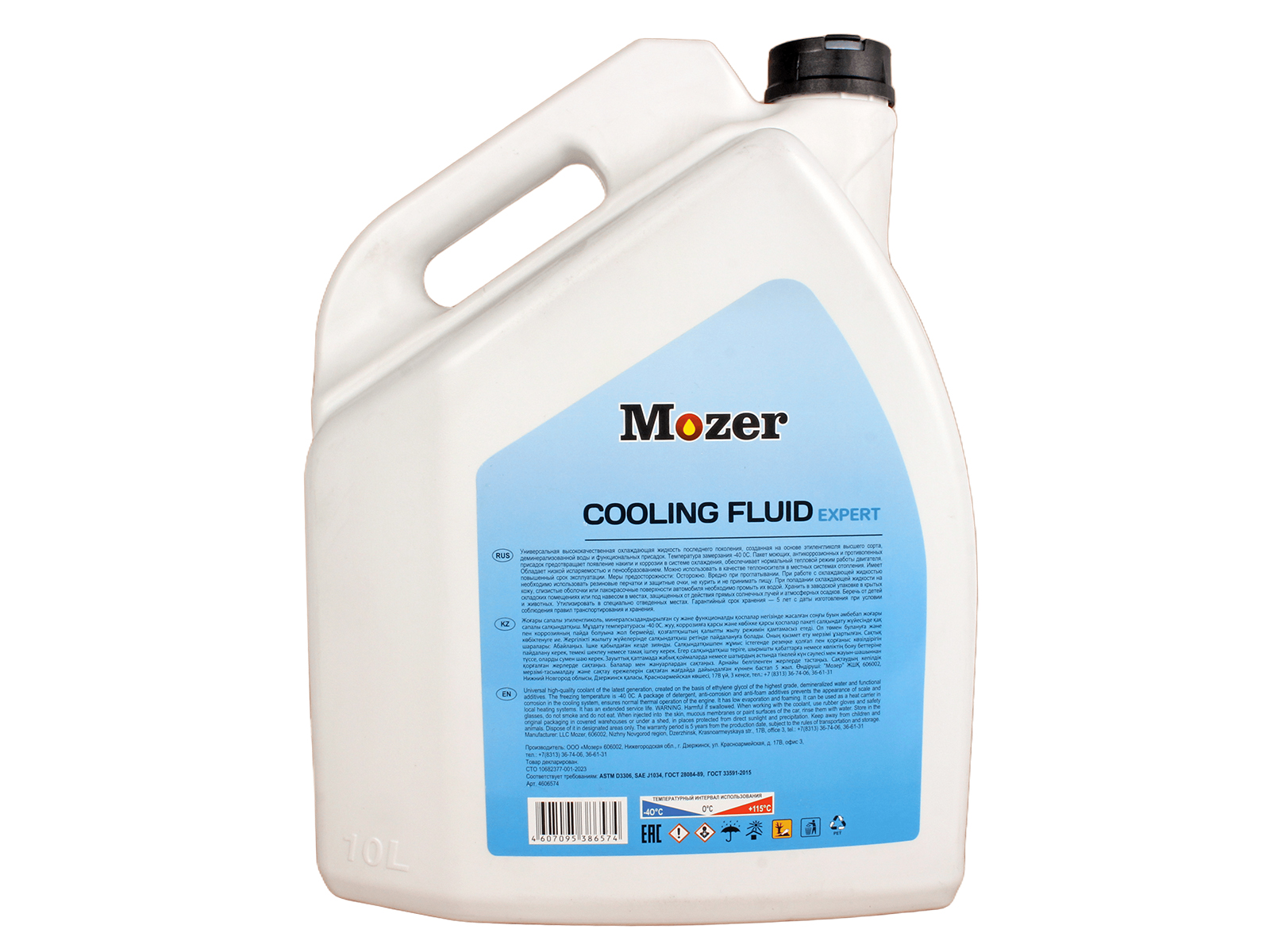 Тосол MOZER -40С EXPERT 10кг фотография №3