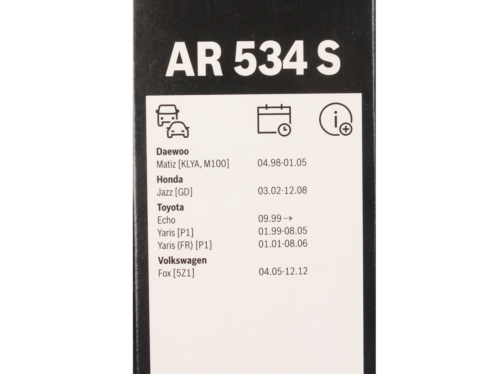 Щетка стеклоочистителя BOSCH 3397007503 AR534S комплект фотография №5