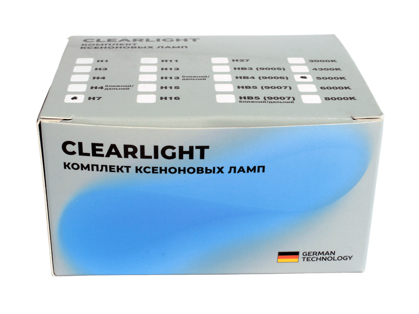 Лампа ксеноновая H7 5000K Clearlight 2шт. комплект фотография №4