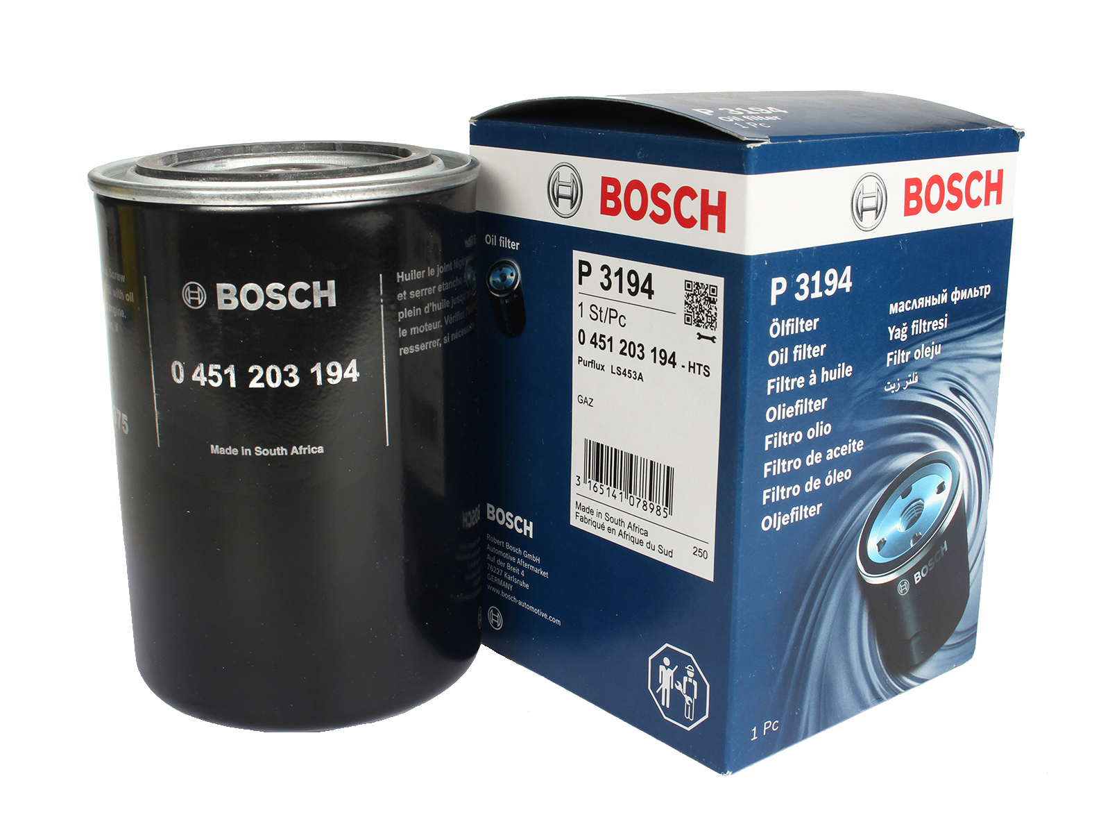 Фильтр масляный ЗМЗ-406 BOSCH 0451203194 фотография №3