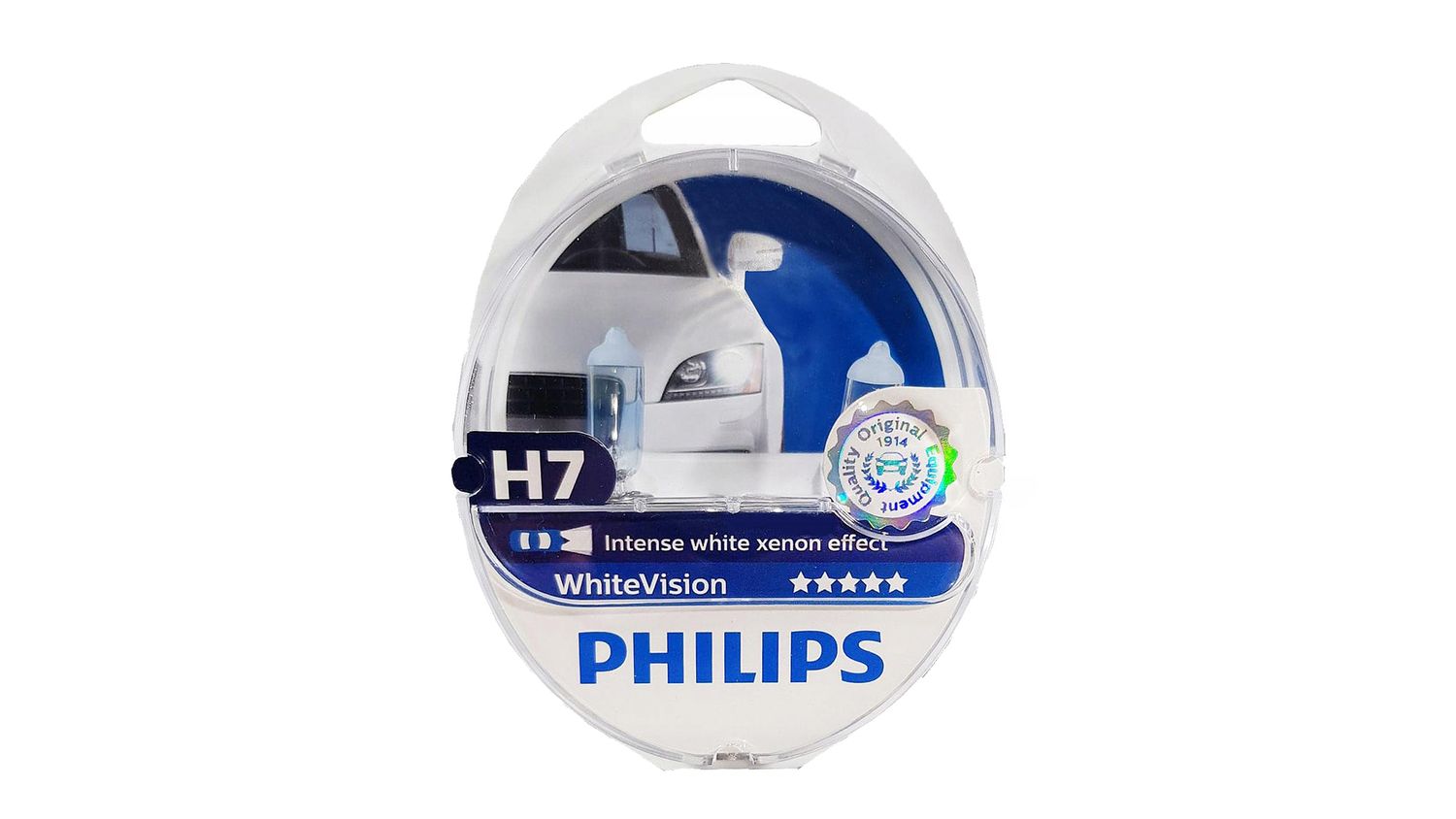 Лампа 12Vx55W H7 PHILIPS WHITE VISION фотография №1