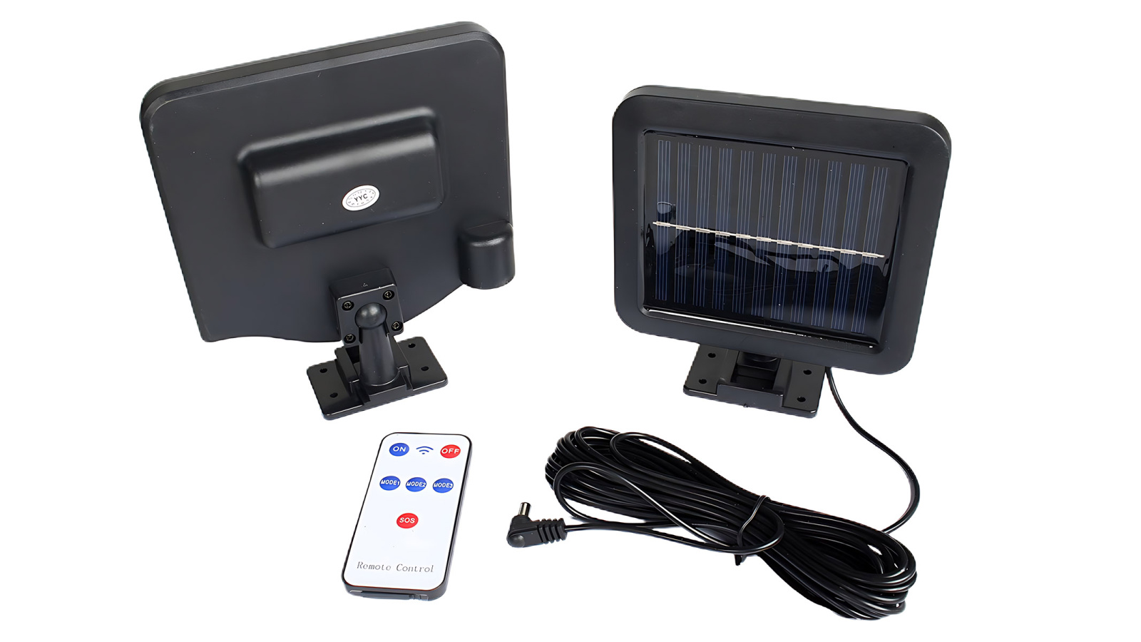 Светильник уличный на солнечных батареях АКБ с ПДУ 780-1 комплект фотография №2