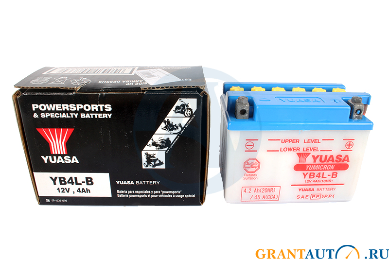 Мотоаккумулятор YUASA YB4L-B фотография №1