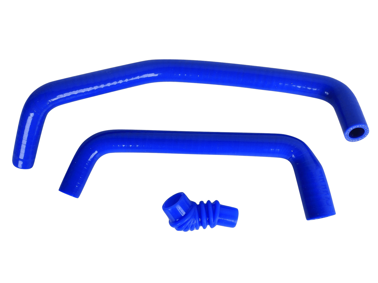 Патрубок ЗМЗ-409 регулятора холостого хода 3 штукм комплект синий MEGAPOWER фотография №1
