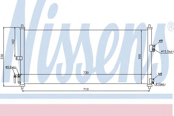 Радиатор кондиционера NISSAN ALMERA N16 NISSENS 94616 фотография №1