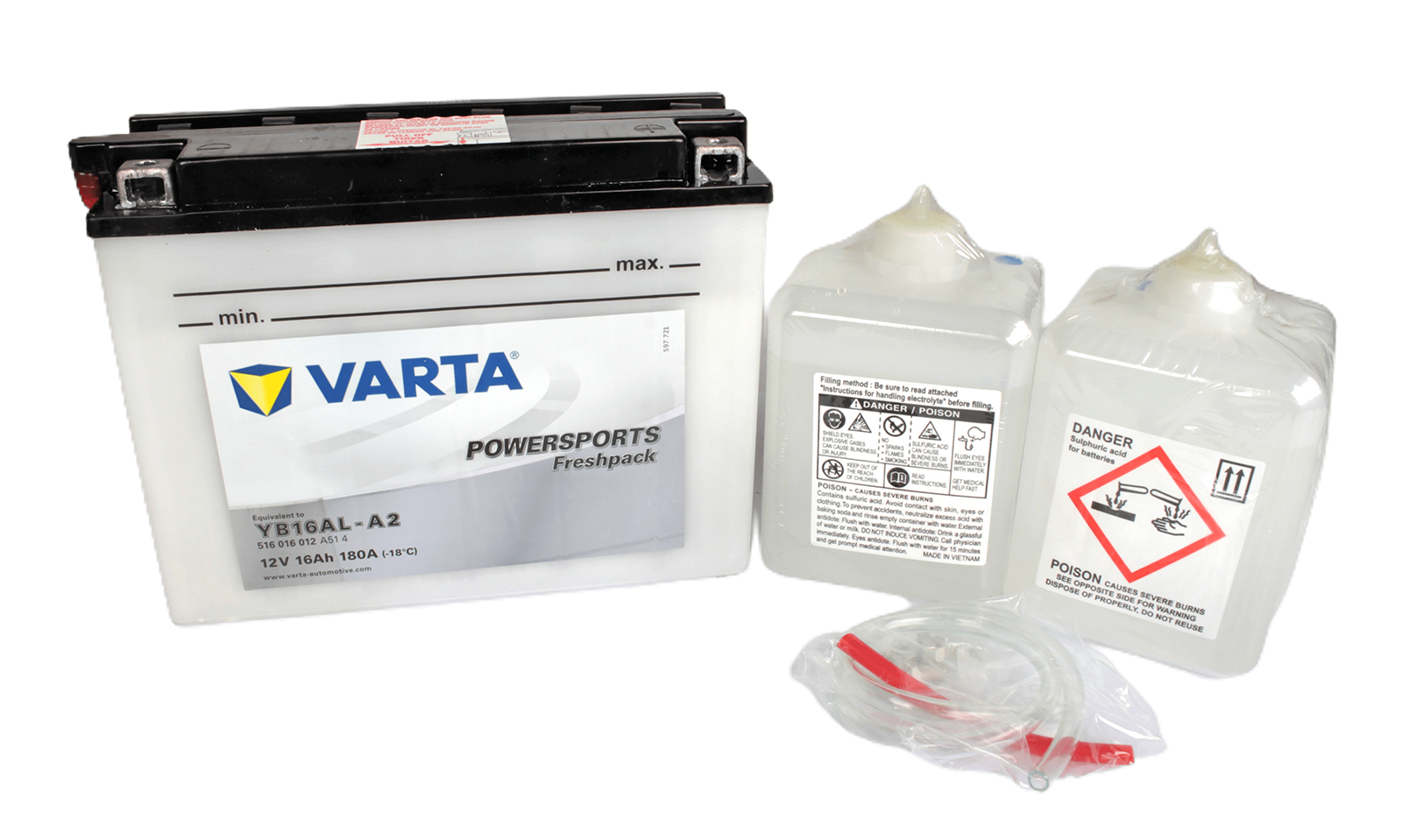 Аккумуляторная батарея VARTA белая 6СТ16 516 016 012 фотография №1