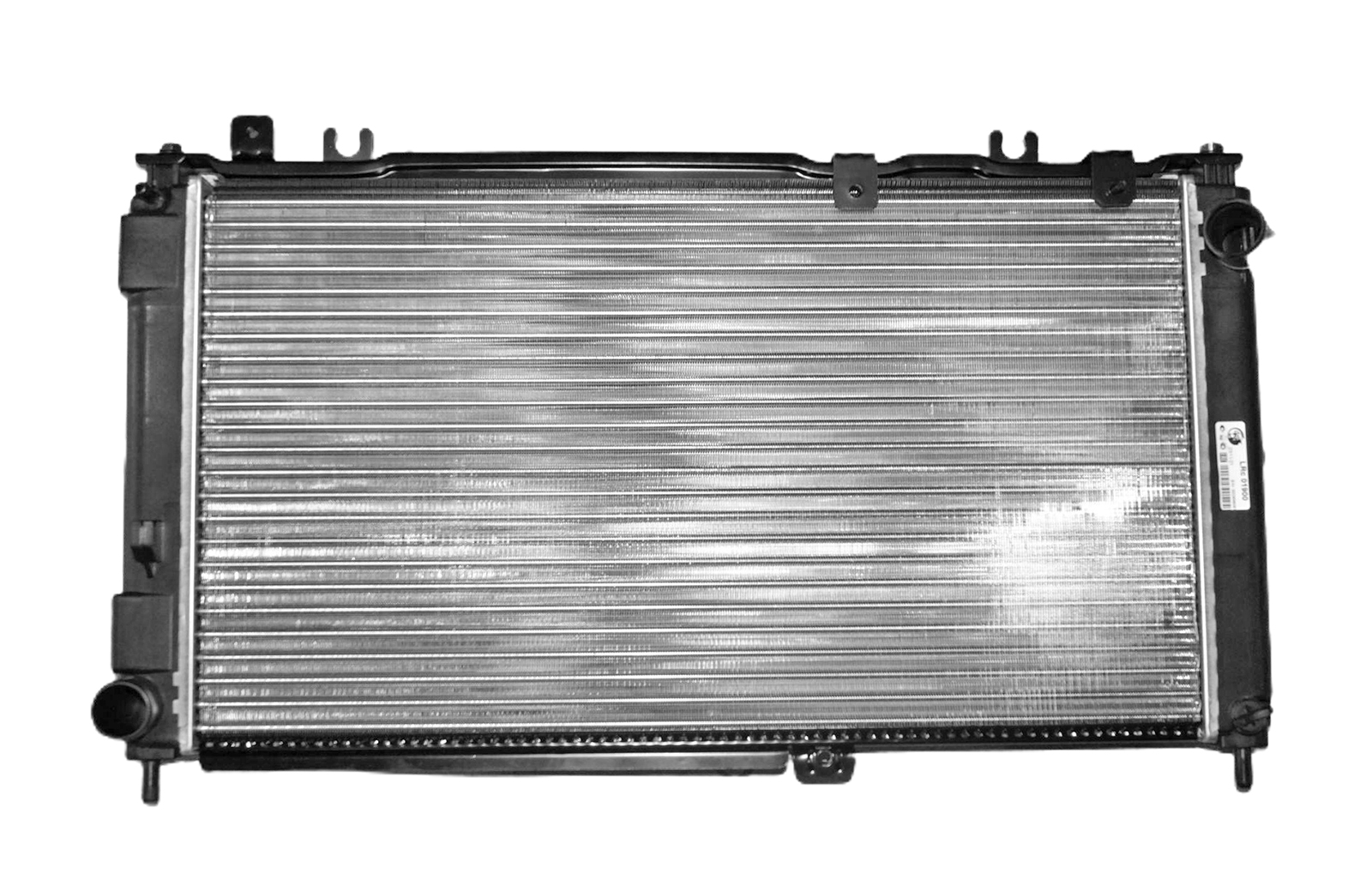 Радиатор ВАЗ-2190 GRANTA с кондиционером алюминиевый  универсальный, с плоскоовальными трубами LUZAR фотография №1