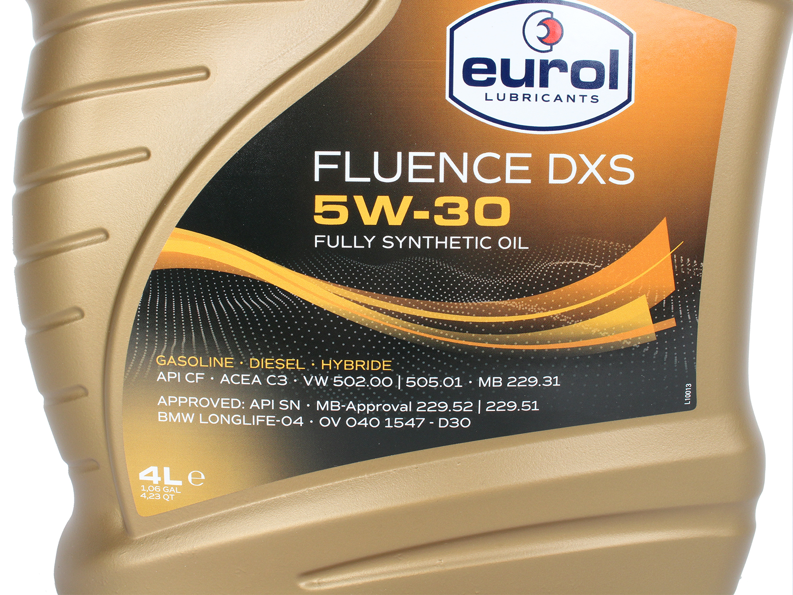 Масло моторное EUROL Fluence DXS 5W30 4л фотография №3