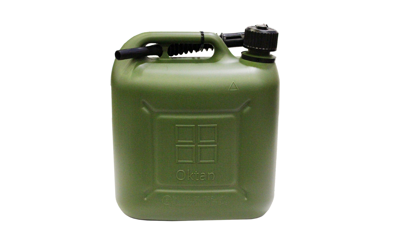 Канистра 10л для ГСМ усиленная пластик ВП с заливным устройством АвтоDело 42910 фотография №2