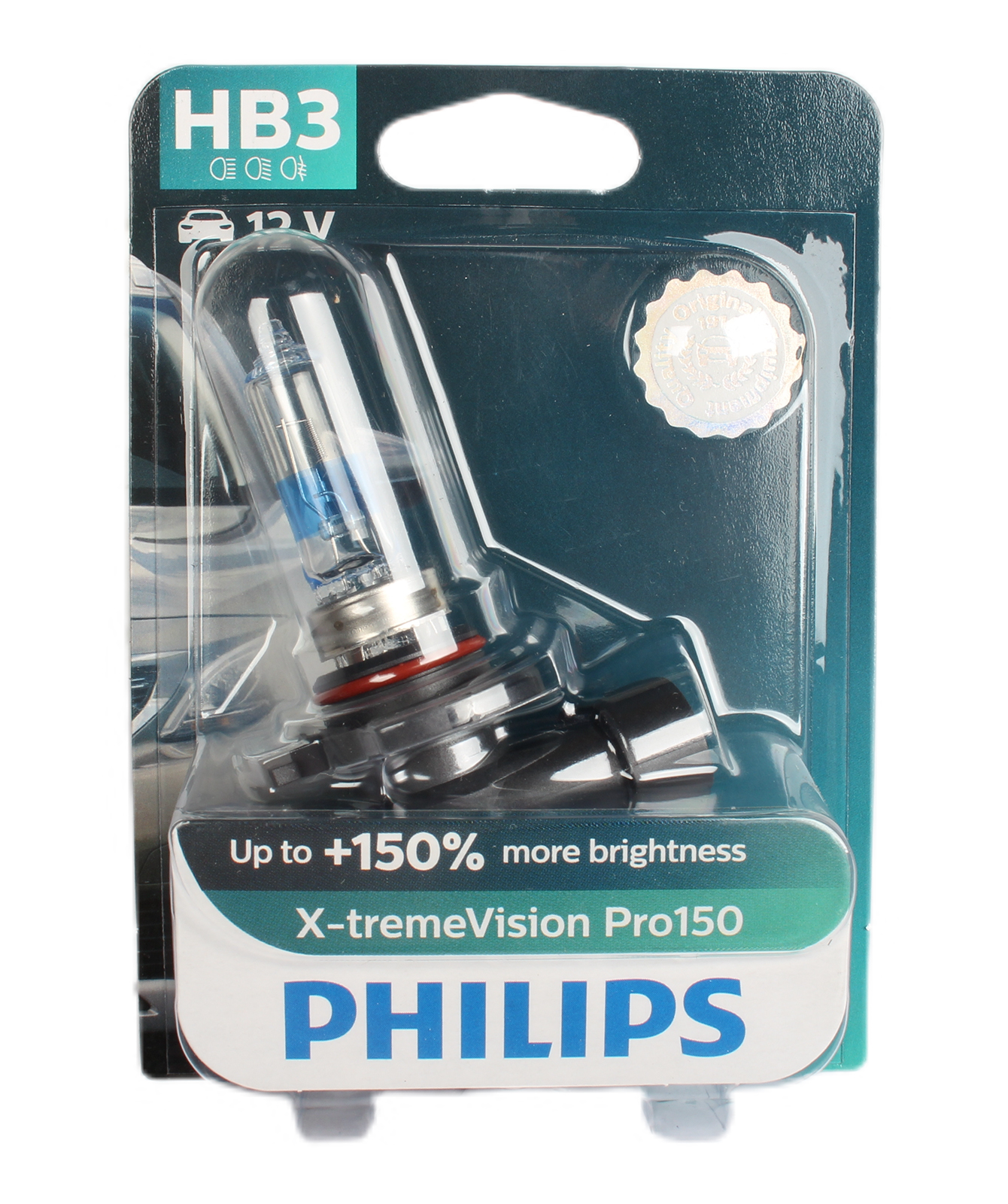 Лампа 12Vх65W HB3 PHILIPS X-tremeVision Pro150 фотография №1