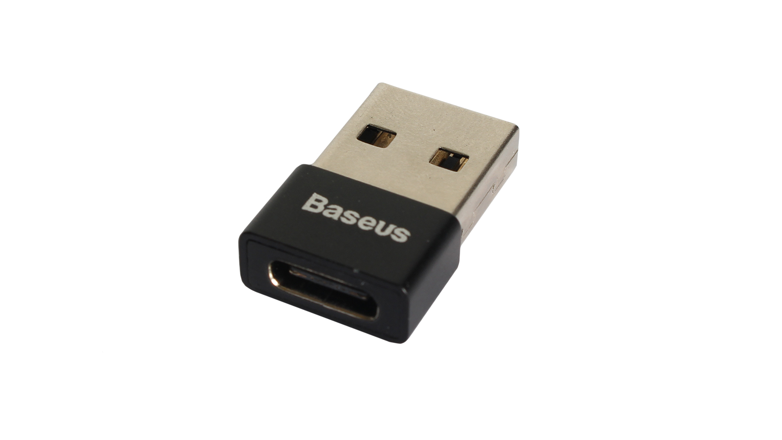 Адаптер USB type C Baseus Exquisite USB Male to Type-C Female Adapter Converter black фотография №1