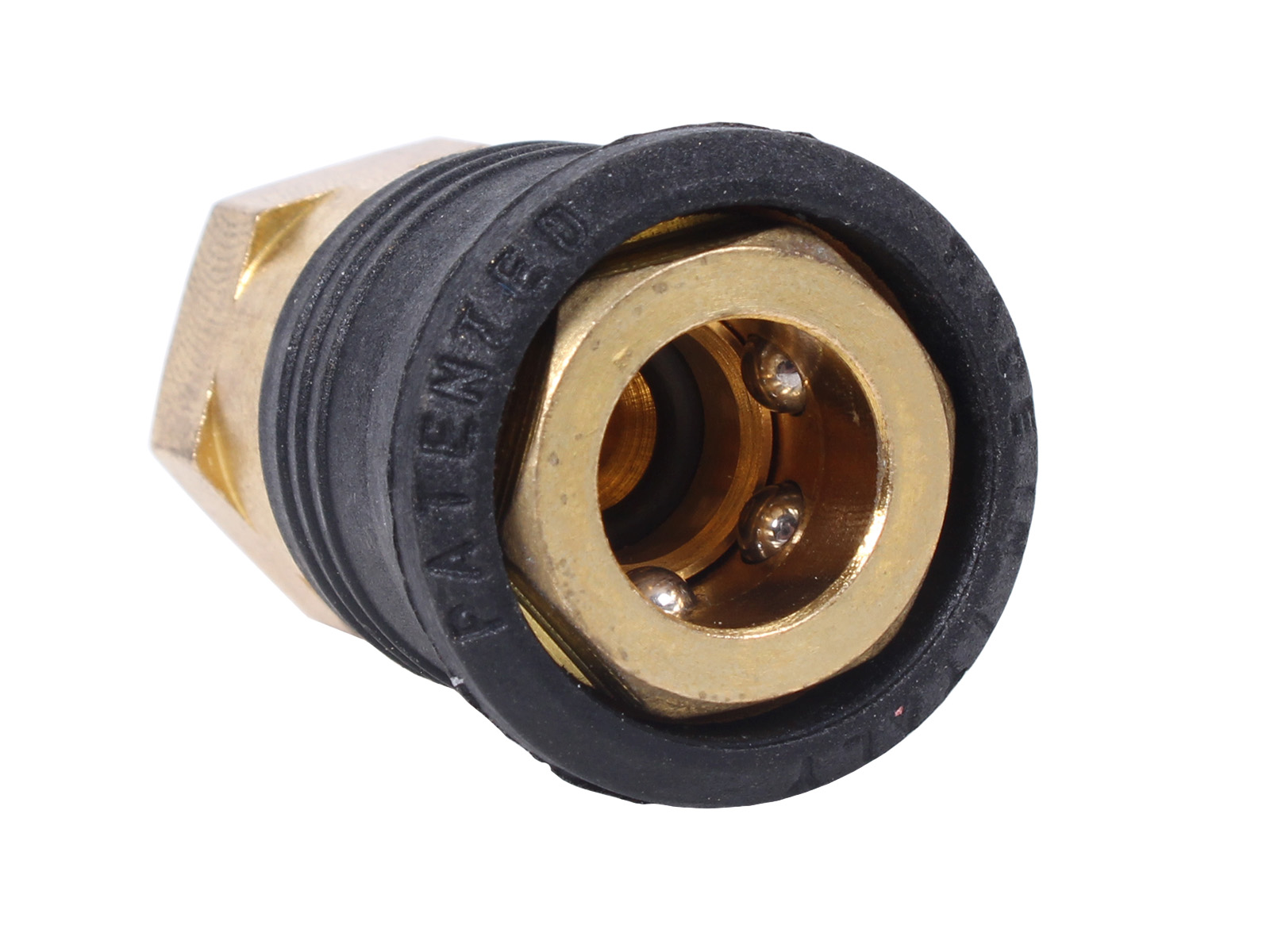 Быстроразъем с клапаном наружная резьба 1/4 ONE TOUCH  ROCKFORCE фотография №3