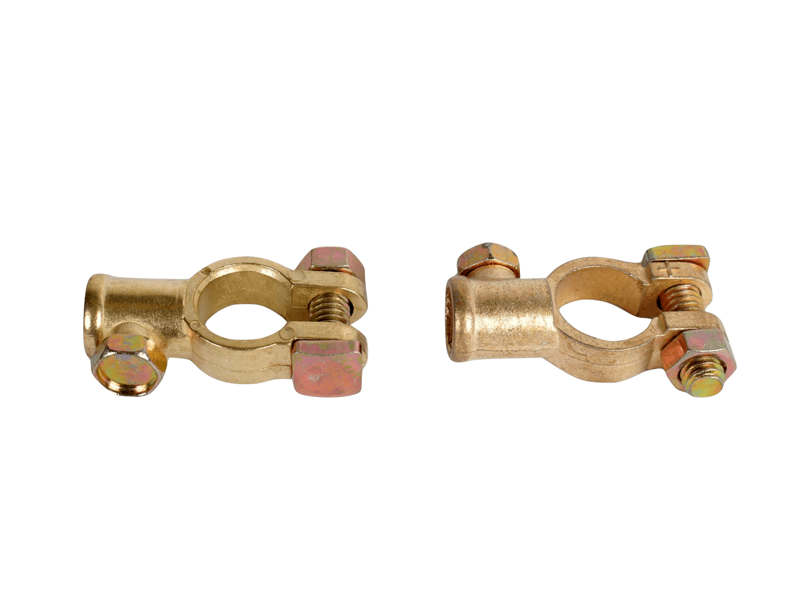 Клемма АКБ латунь (+/-) блистер 2 штуки FK фотография №2