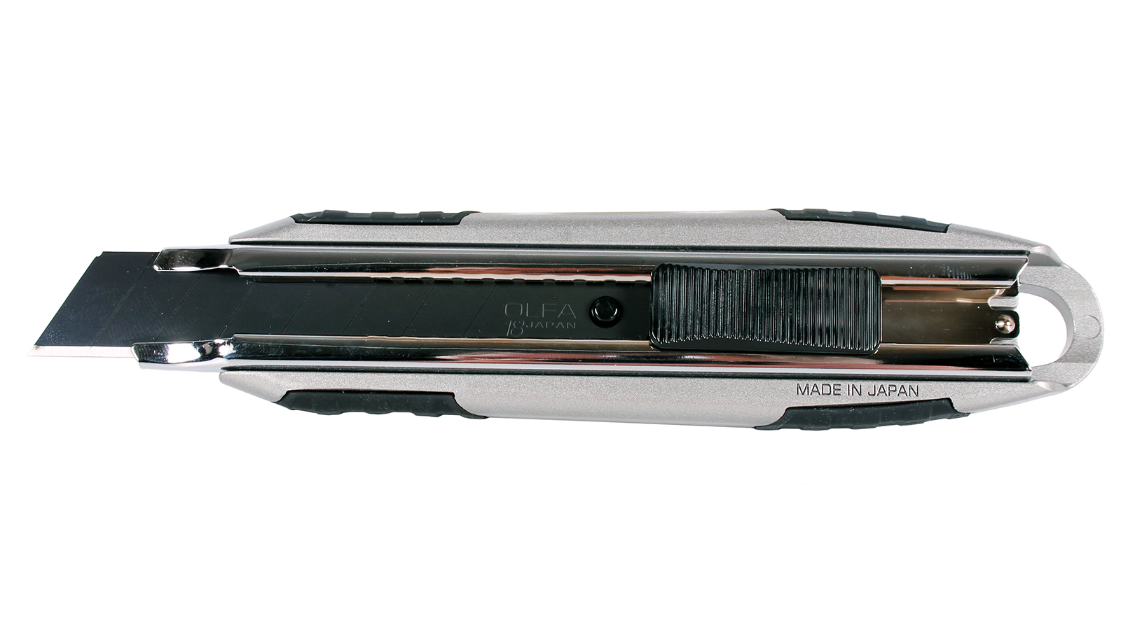 Нож OLFA, X-design, цельная алюминиевая рукоятка, AUTOLOCK фиксатор, 18 мм фотография №1