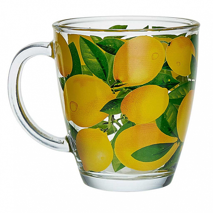Кружка для чая 350мл. арт.2025 -Д (Лимоны) фотография №1