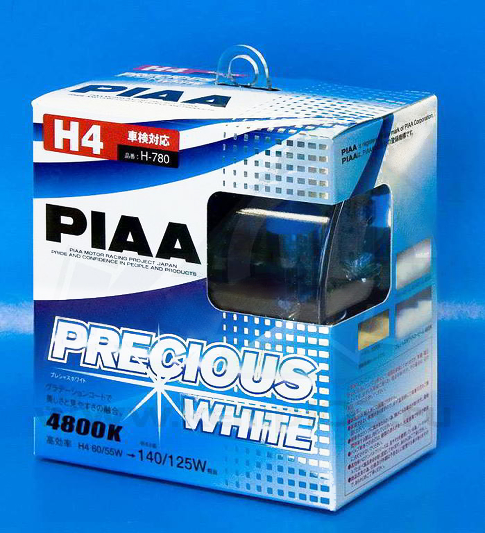 Лампа PIAA Precious White 12Vx60/55W H4 к-т. фотография №1