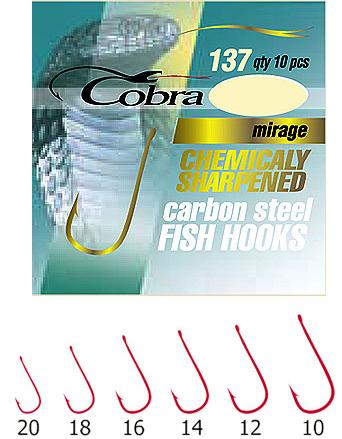 Крючки Cobra MIRAGE серия 137R размер 012 10 шт. фотография №1