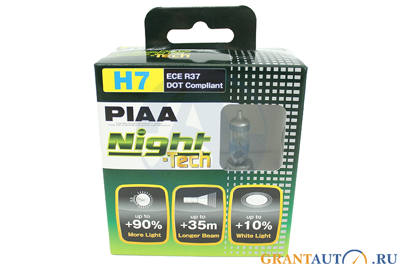 Лампа 12Vx55W H7 PIAA Night Tech 3600K комплект фотография №1