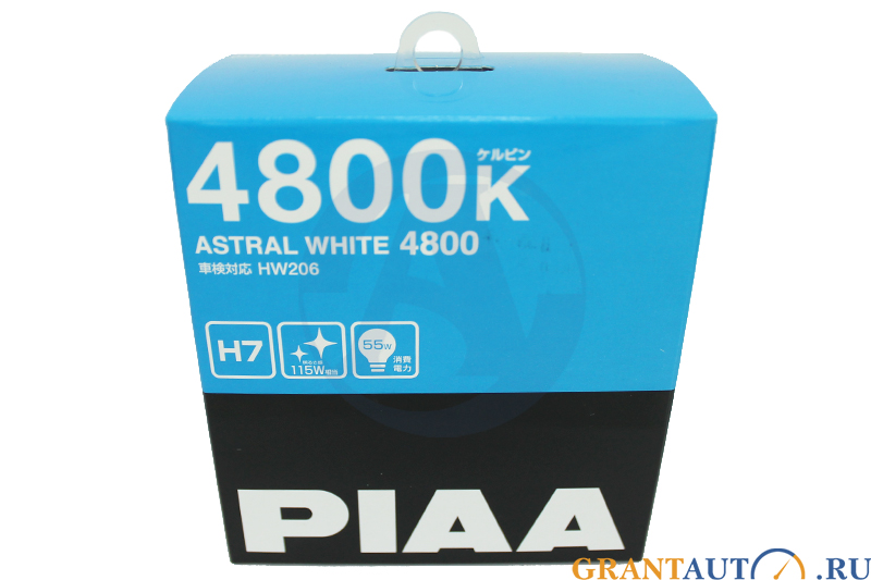 Лампа 12Vx55W H7 PIAA Astral White 4800K комплект фотография №1