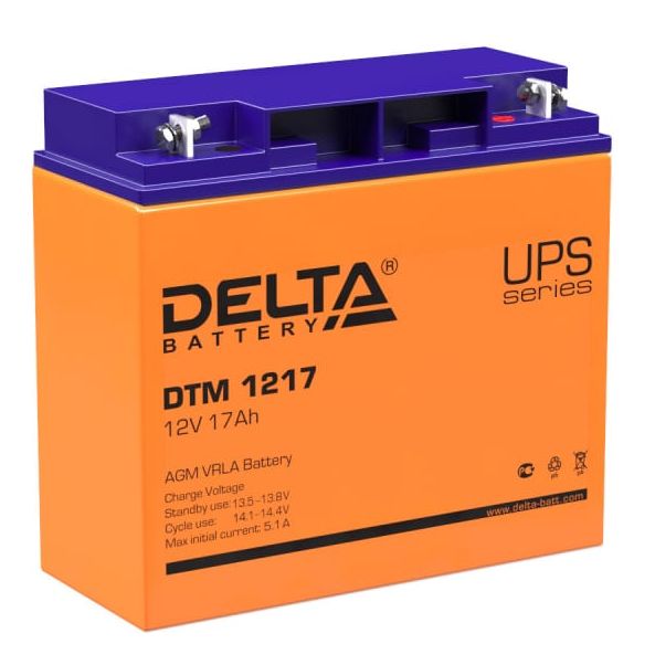 Аккумуляторная батарея DELTA DTM 1217 6СТ17 фотография №1