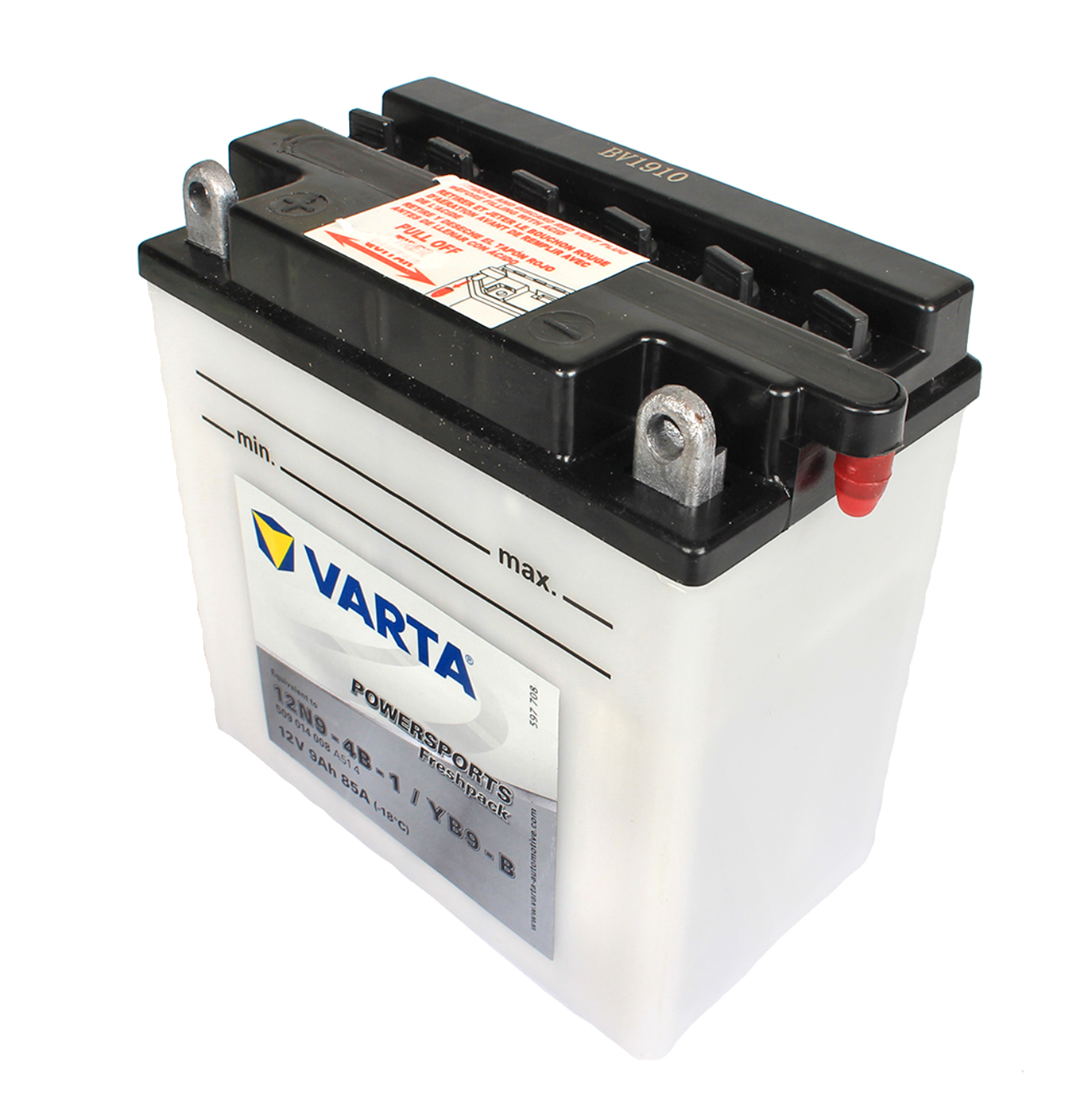 Аккумуляторная батарея VARTA белая YB9-B 6СТ9 509 014 008 фотография №2