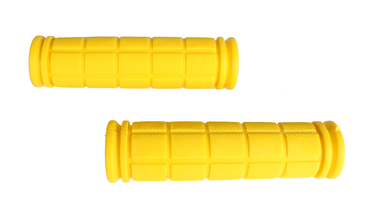 Ручка резиновая руля Dead fly пара 120х22,2 желтая фотография №1