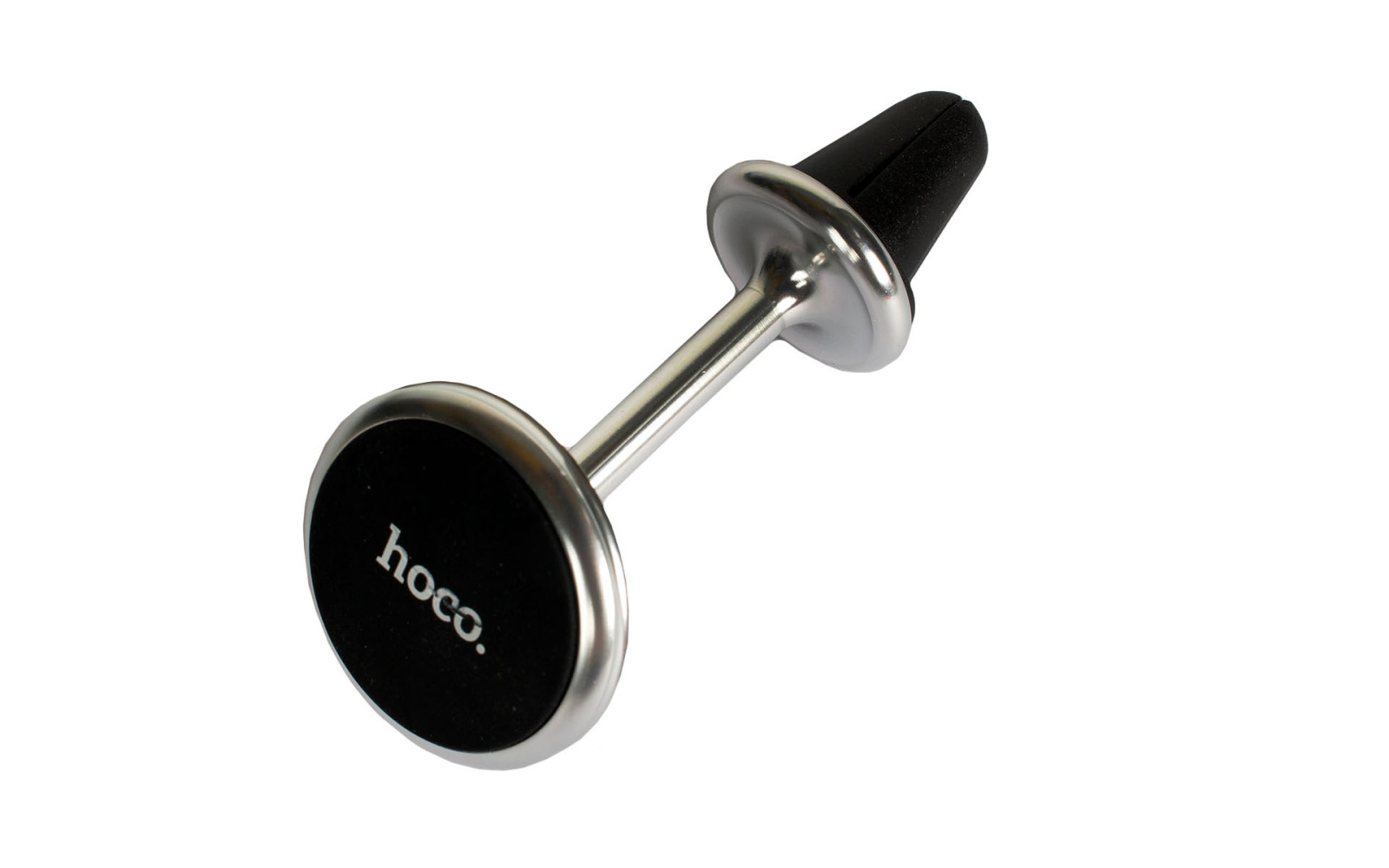 Держатель для авто Hoco CA69 Sagesse aluminum alloy long version air outlet magnetic car black фотография №1