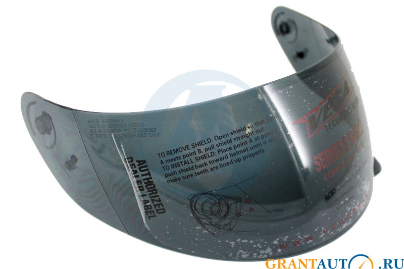 Стекло для шлема VEGA HD188 тонированное фотография №1