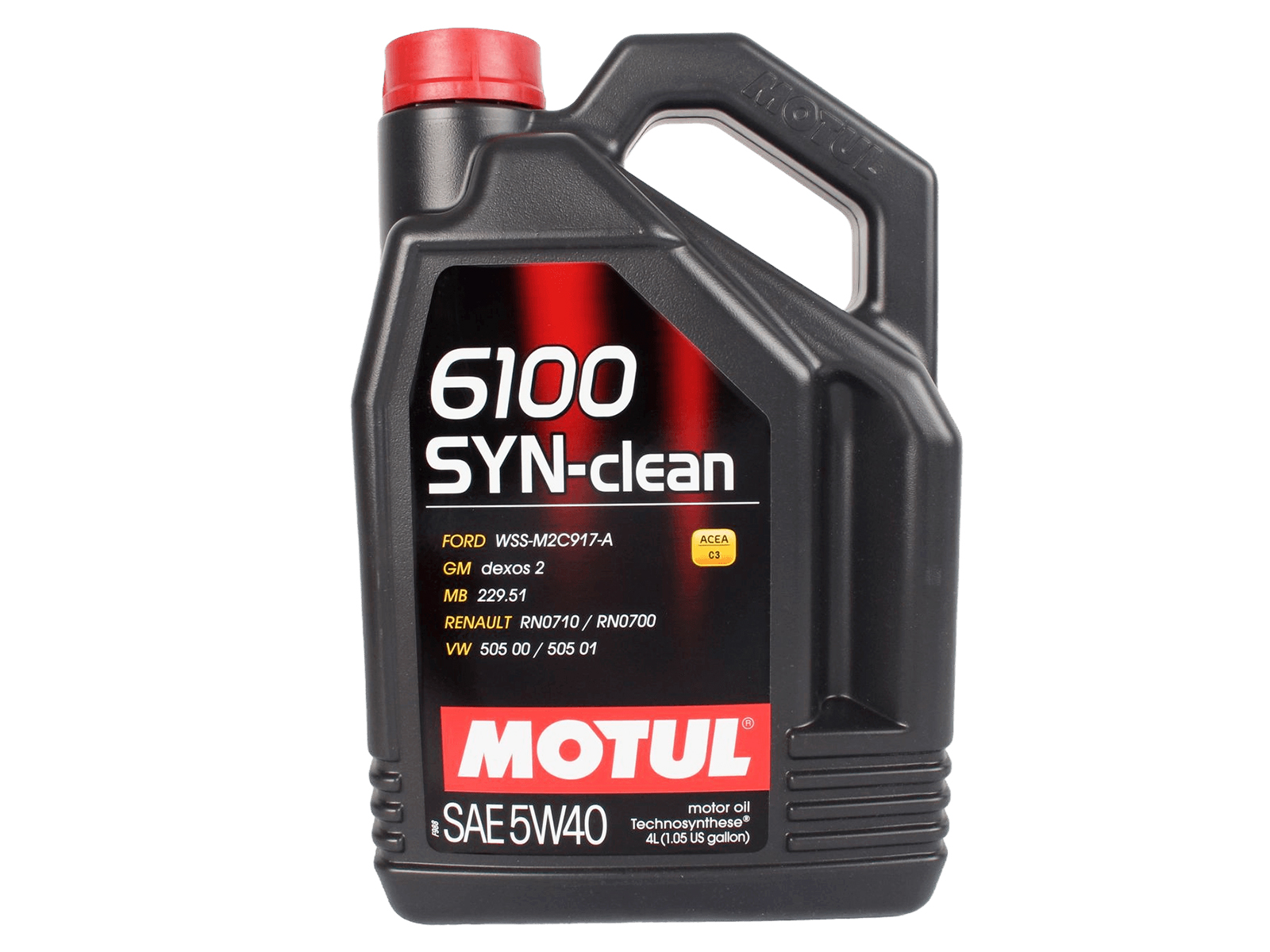 Масло моторное MOTUL 6100 SYN-CLEAN 5W40 4л C3 фотография №1